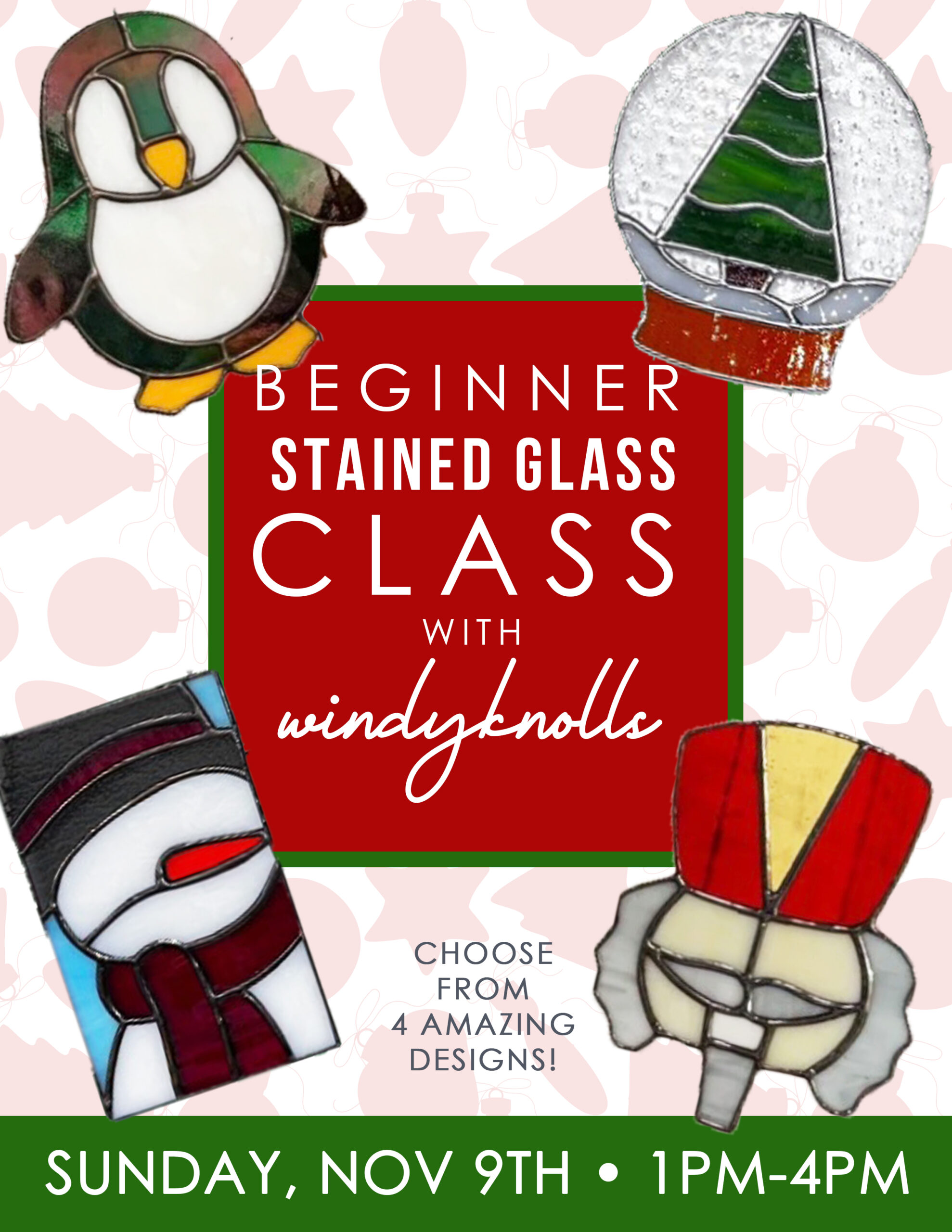 Beginner Stained Glass with Windyknolls Stained Glass