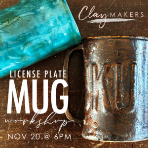 ClayMakers License Plate Mug Workshop