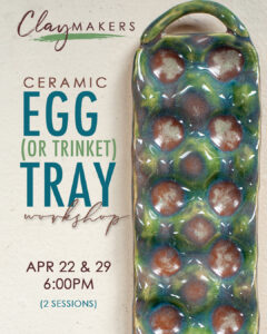 ClayMakers Ceramic Egg Tray