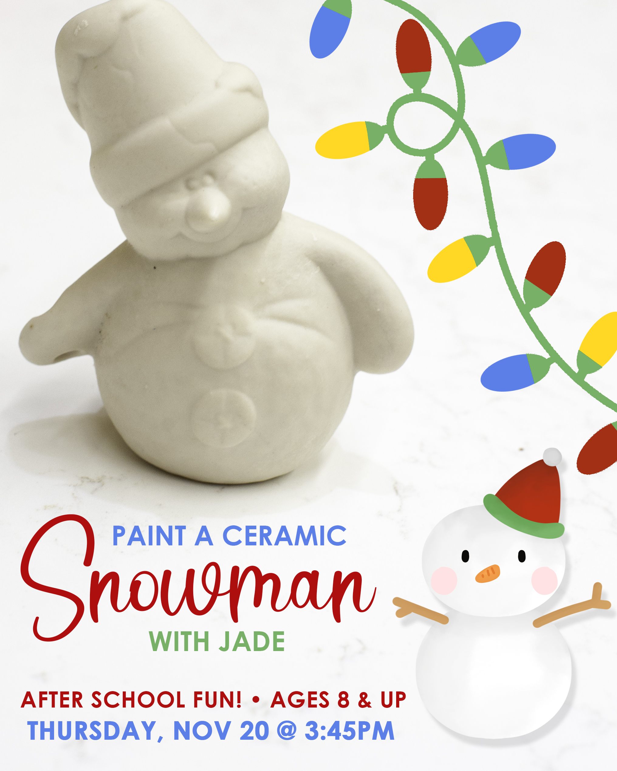 *Kids* Paint a Snowman with Jade