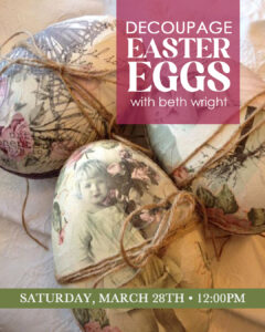 Decoupage Easter Eggs with Beth Wright