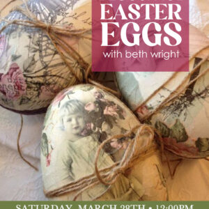 Decoupage Easter Eggs with Beth Wright