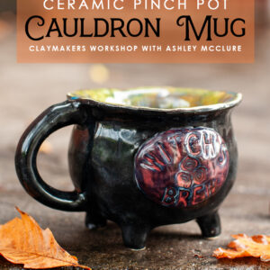Claymakers Ceramic Pinch Pot Cauldron Mug