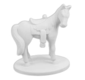 Horse With Saddle $25