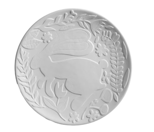 Blossoming Bunny Plate $20