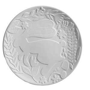 Blossoming Bunny Plate $20