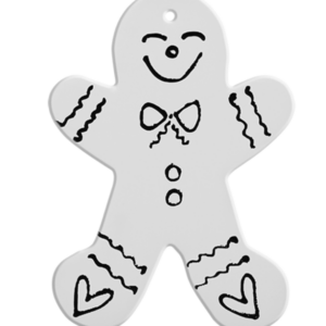 Hand Detailed Gingerbread Man Party Ornament $10