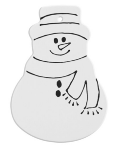 Hand Detailed Snowman Party Ornament $10
