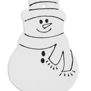 Hand Detailed Snowman Party Ornament $10
